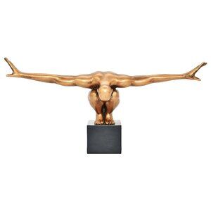 Adam & Friends Home Decor Take-A-Bow Man Sculpture | 1-Piece | Bronze